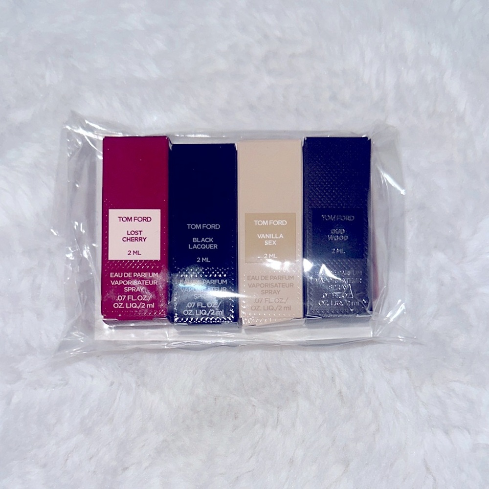 Tom Ford Fragrance Set - Lost Cherry, Black Lacquer, Vanilla, Oud wood